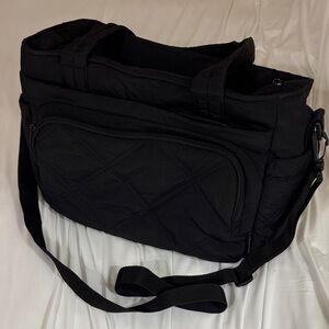 Black Quilted Men's Bag